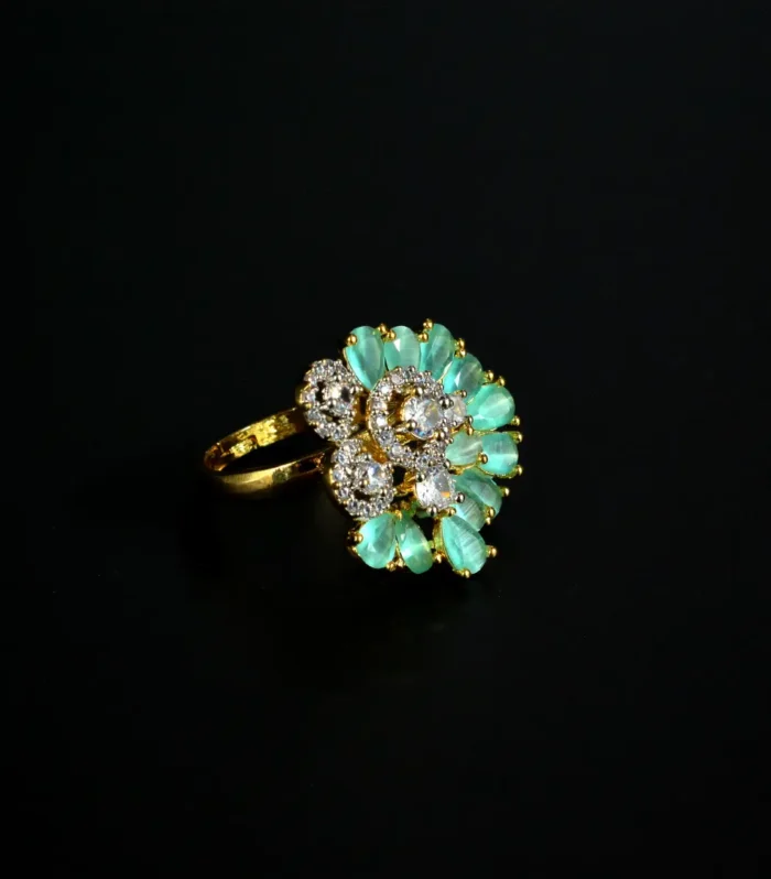 Mint Pine Black Background