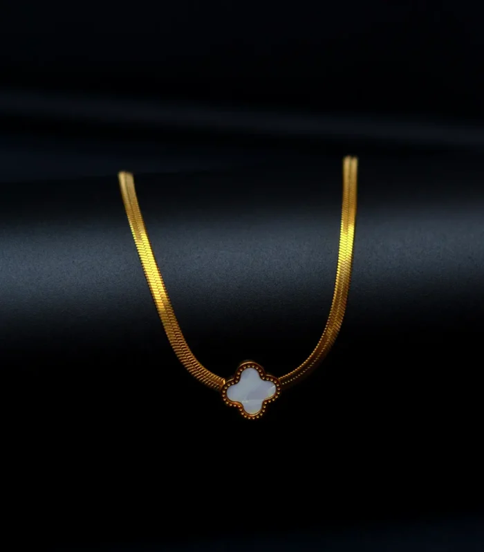 Elegant Clover Black Background