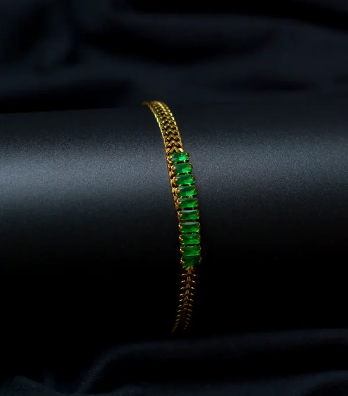 Green Diamond Black Background